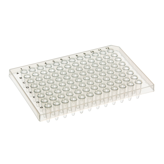 Standard 96-Well PCR Plate, Semi Skirted, Clear