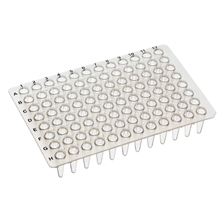 96-Well PCR Plate, Low-Profile, Non-Skirted, Clear