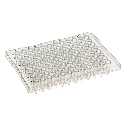 Standard 96-Well PCR Plate, Semi Skirted, Clear